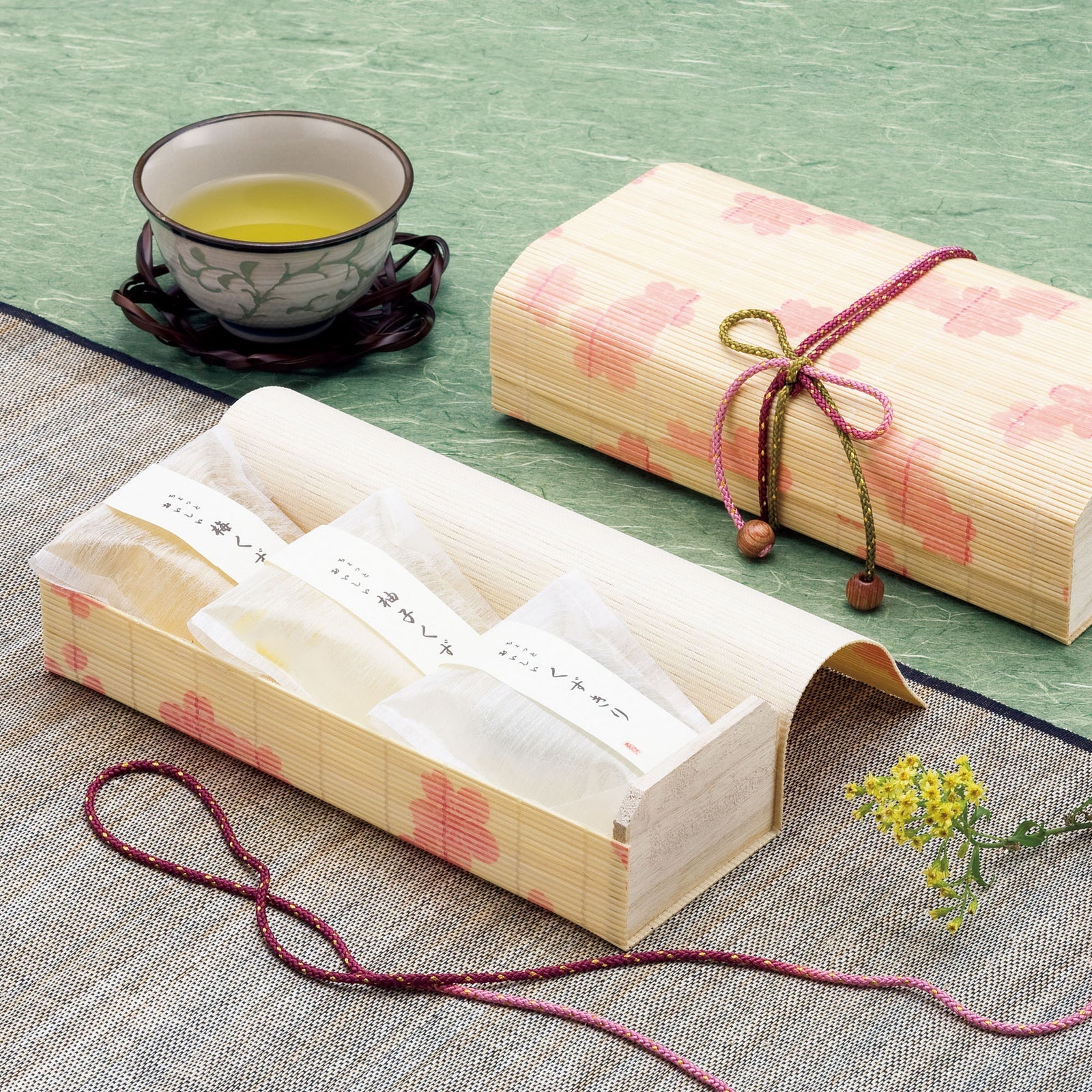 Youbi Bamboo Sakura Sudare Bamboo Box