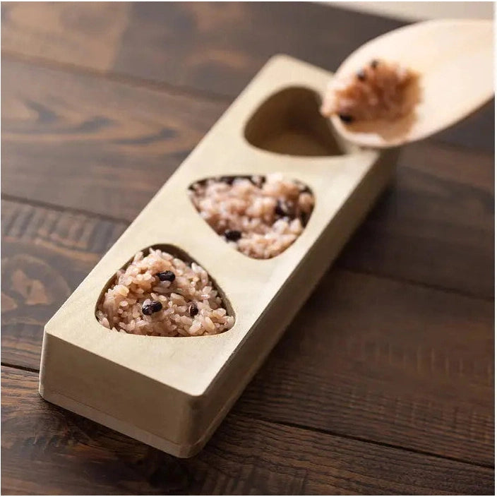 Youbi Hinoki Onigiri Mold 3 Holes