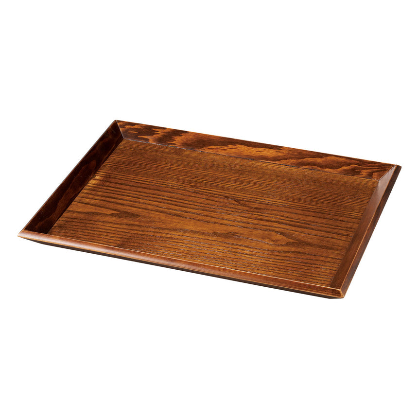Youbi Non-Slip Rectangular Wood Tray - 38 x 28.5cm