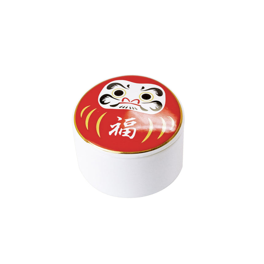 Youbi Porcelain Daruma Bowl with Lid