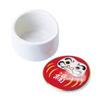 Youbi Porcelain Daruma Bowl with Lid