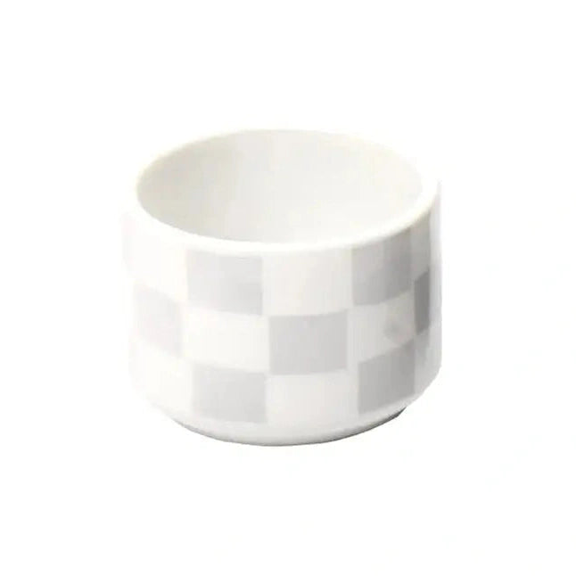 Youbi Porcelain Ichimatsu Check Round Mini Cup 5.5D 3.8H