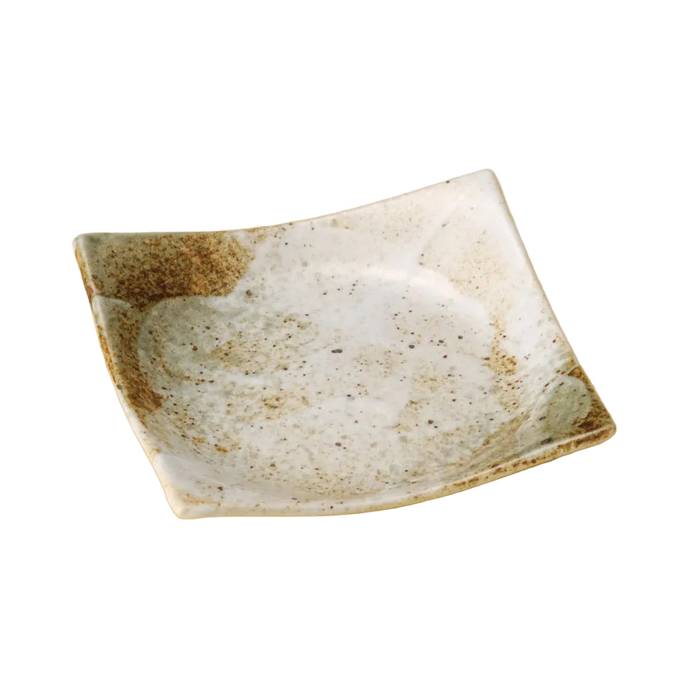 Yuki Shino Square Serving Plate 13.7×3.2㎝