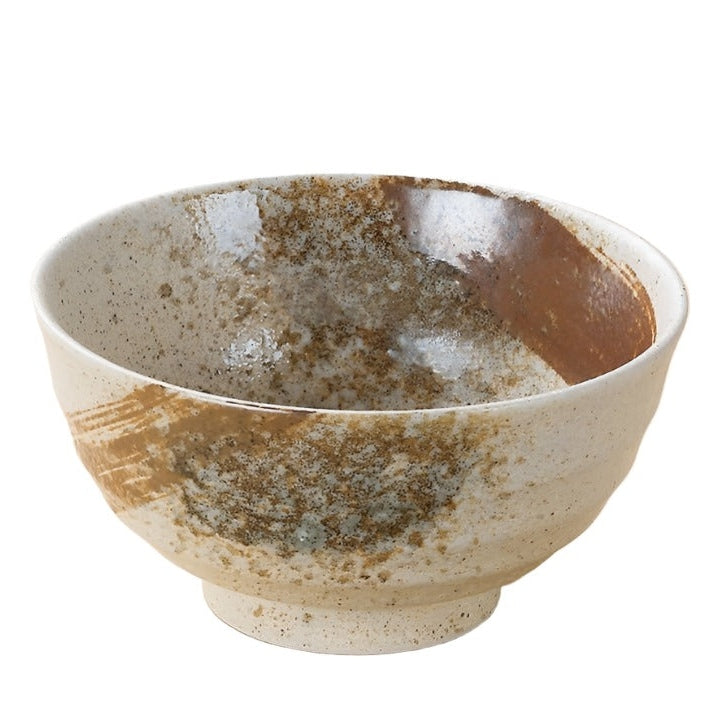 Yukishino Brown Brush Donburi Bowl 16D