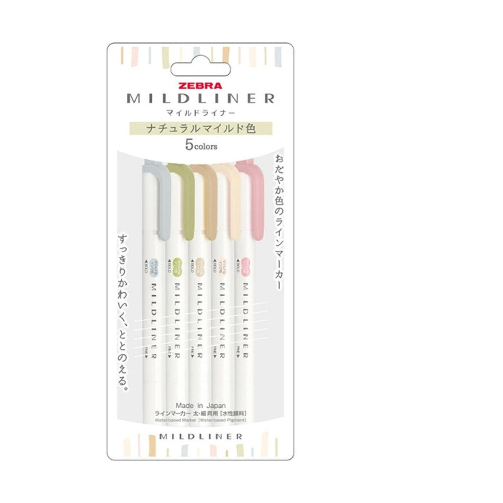 Zebra Mildliner 2020 5 colour set