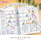 Zebra Mildliner Highlighter 5-Colour Set