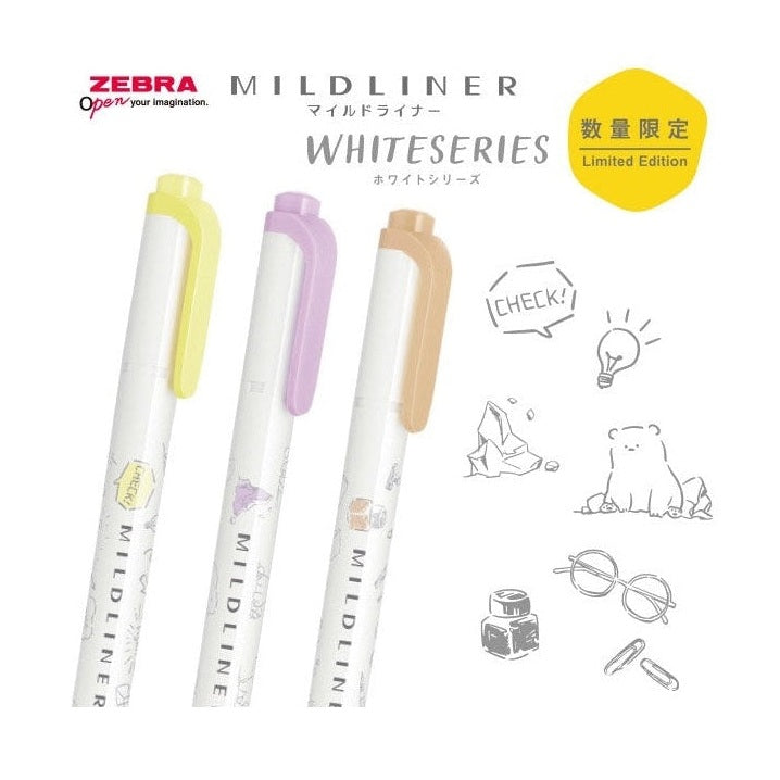 Zebra Mildliner White Series Highlighter