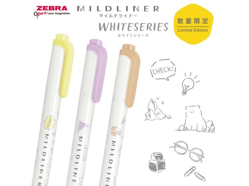 Zebra Mildliner White Series Highlighter