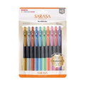 Zebra Sarasa Clip Gel Pen Deco Shine 10-Colour Set