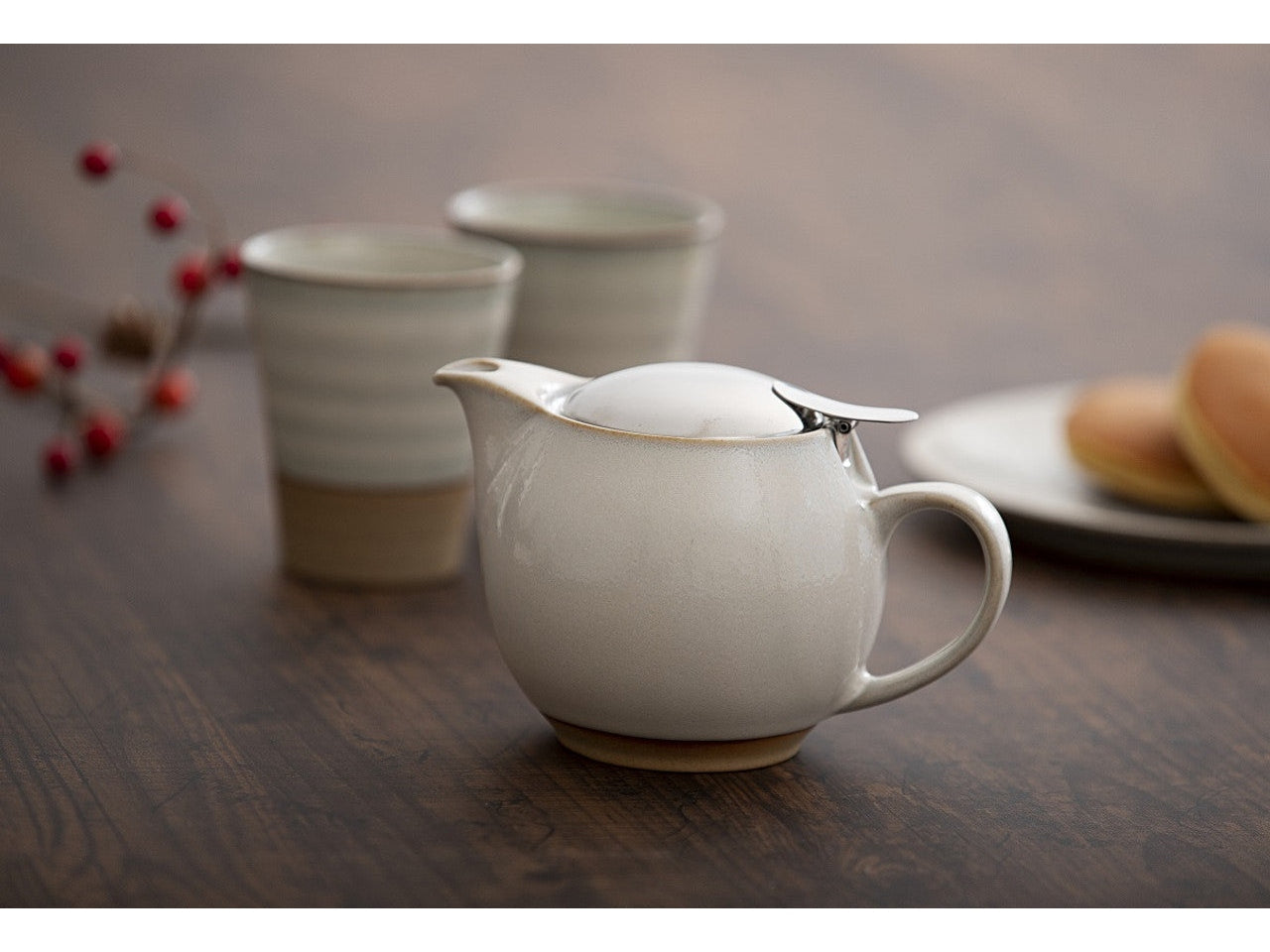 Zero Japan Natural White 450ml Teapot Gift