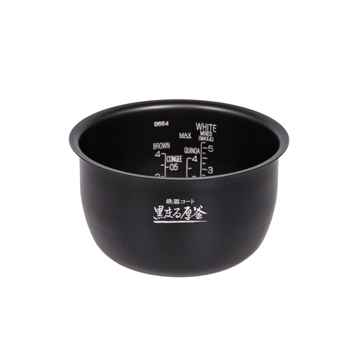 1.7 mm thick spherical black inner cooking pan