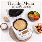 Healthy cooking menus including brown rice, GABA brown rice and quinoa