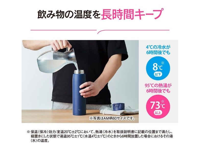 Zojirushi SM-VB60 One Touch Vacuum Insulated Bottle 600ml