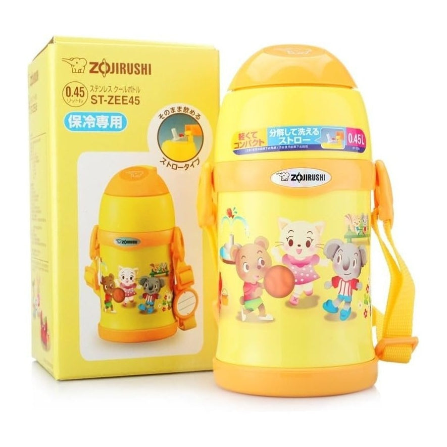 Zojirushi ST-ZEE45 Kids Stainless Steel Vacuum Bottle with Straw 0.45L