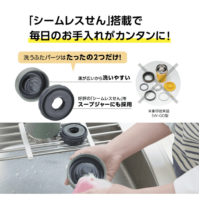 Zojirushi SW-KA52 Stainless Steel Food Jar 520 ml