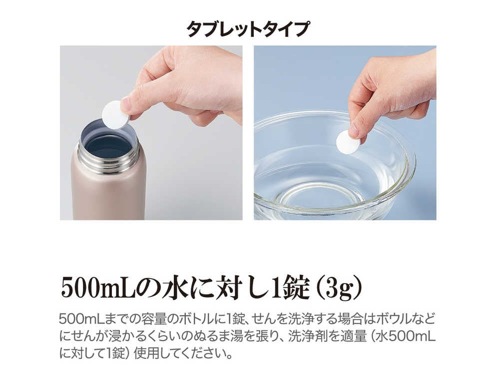 Zojirushi Stainless Steel Bottles Detergent (8 tablets)