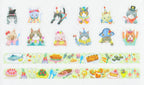bande Decorative Masking Roll Sticker - Cat's Party -kalo-