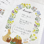 bande Decorative Masking Roll Sticker - Dandelion Field -kalo- floral wreath arrangement