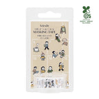 bande Decorative Masking Roll Sticker - People Living in Notebooks, Osanpo Hiyori