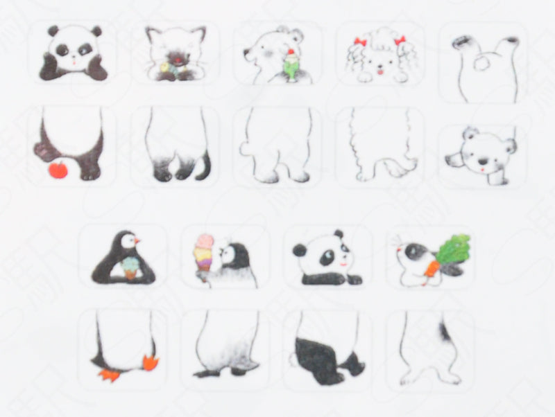 bande Decorative Masking Roll Sticker - Shirokuro Sandwich