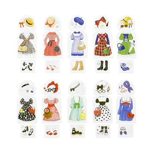 bande Roll Sticker 3-pack - Dress-up Cat Girls' Gathering -kalo-