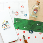 cozyca Aiko Fukawa Clear Sticker Sheet Cats and Buttons