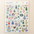 cozyca Aiko Fukawa Clear Sticker Sheet Cats and Buttons