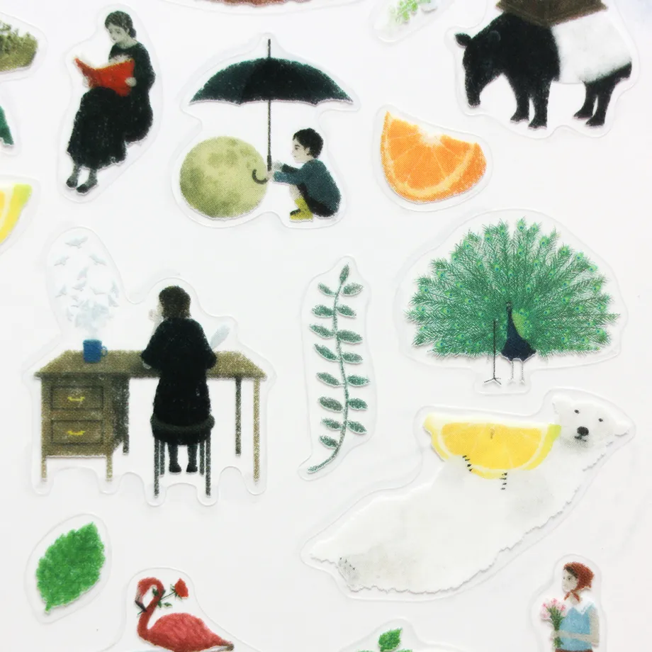 cozyca Akira Kusaka Clear Sticker Sheet, PROTAGONISTS II