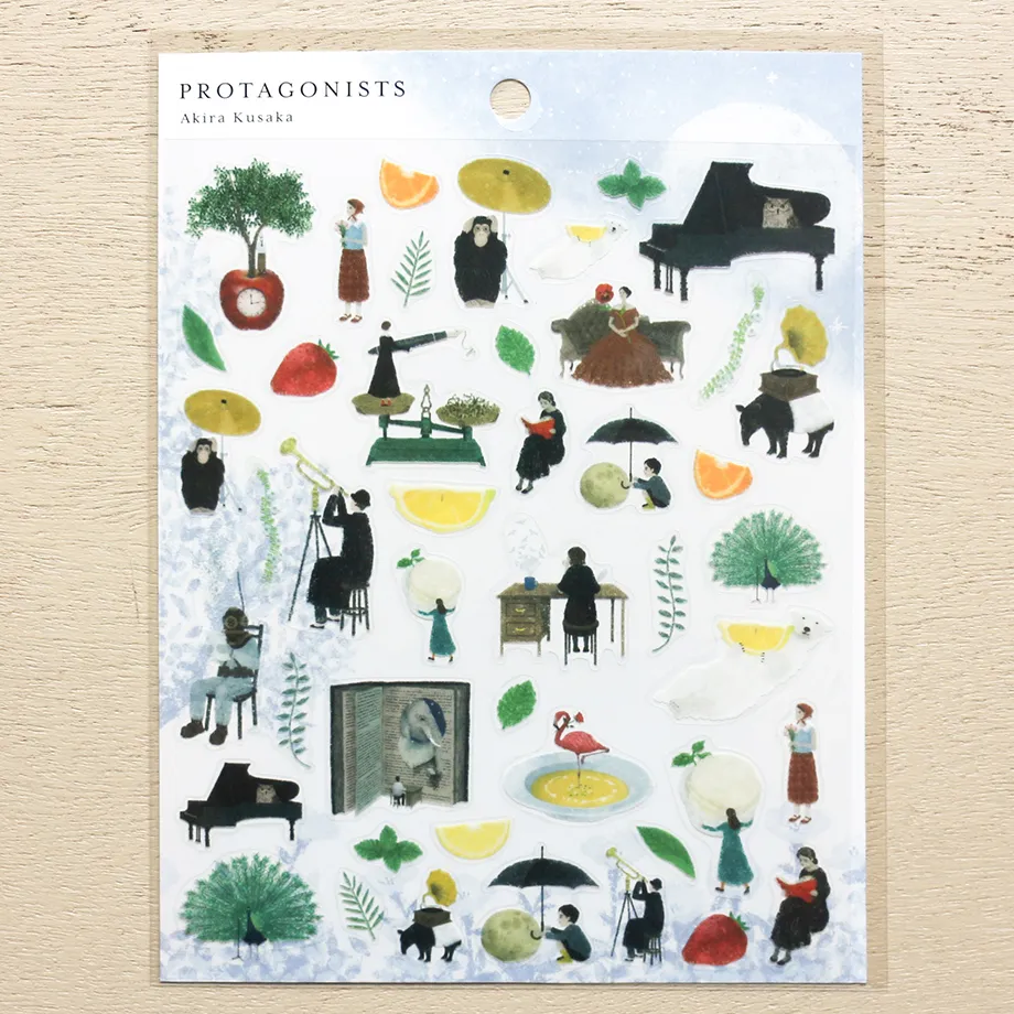 cozyca Akira Kusaka Clear Sticker Sheet, PROTAGONISTS II