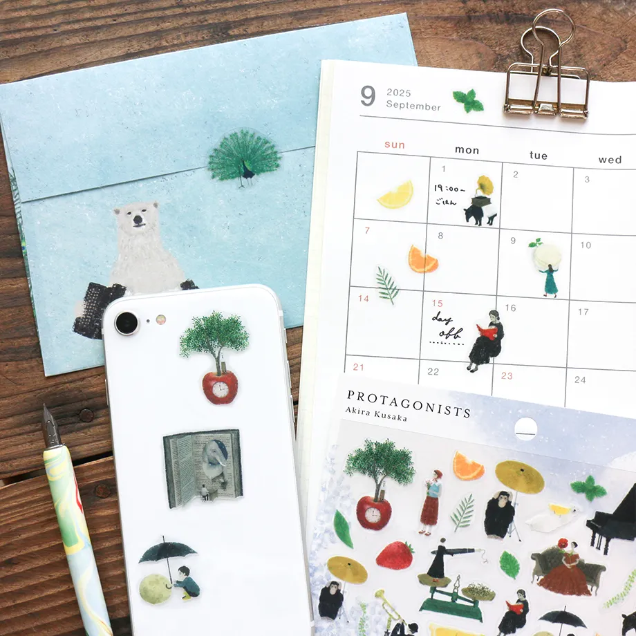 cozyca Akira Kusaka Clear Sticker Sheet, PROTAGONISTS II