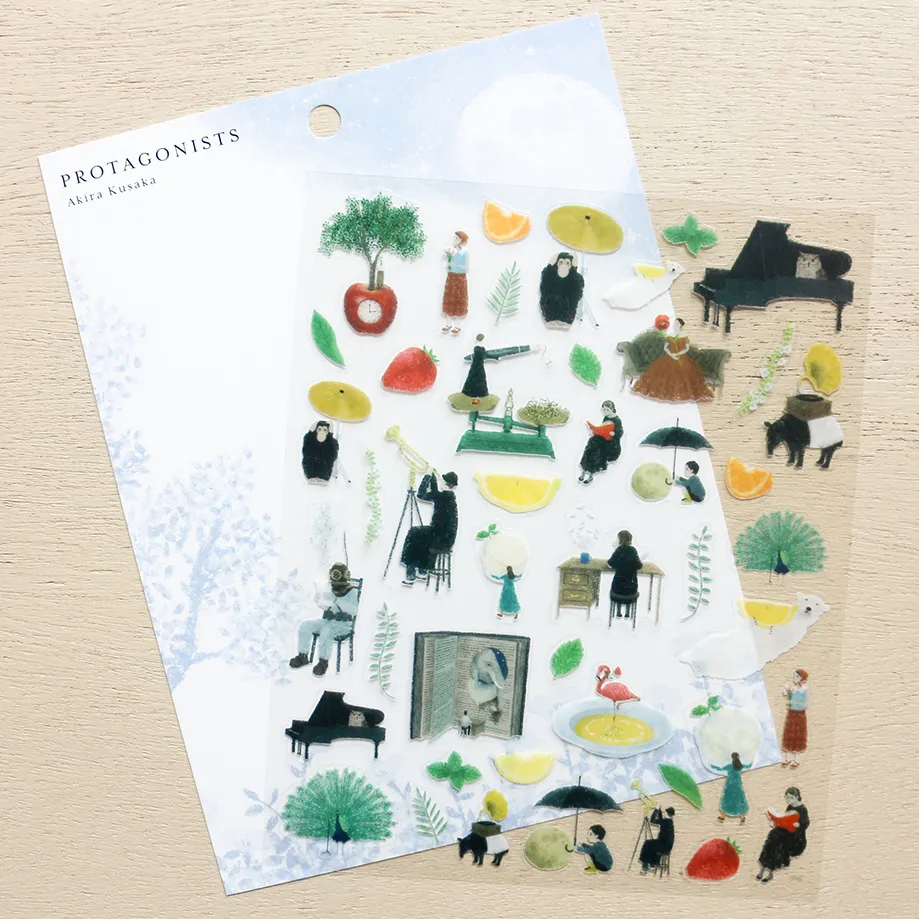 cozyca Akira Kusaka Clear Sticker Sheet, PROTAGONISTS II