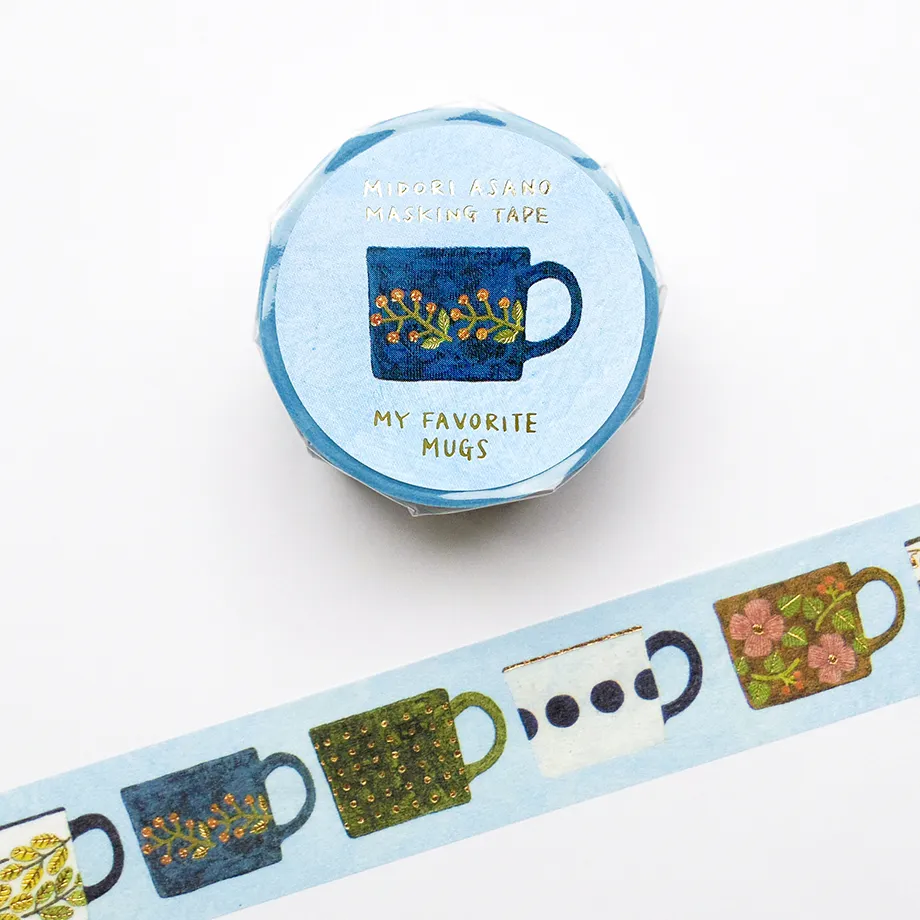 cozyca Gold Foil Washi Tape - My Favourite Mugs