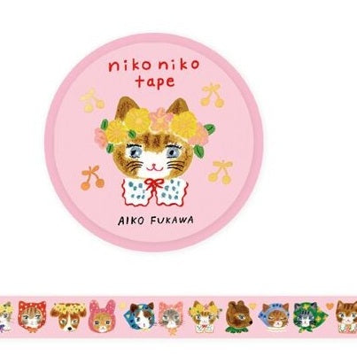 cozyca Hyogensha Foiled Washi Tape - Niko Niko