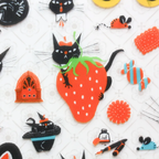 cozyca Kuroneko Isho Clear Sticker Sheet, Robinchan vol.1
