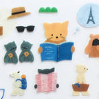 cozyca Mariko Fukuoka Clear Sticker Sheet, Let's Go on a Trip