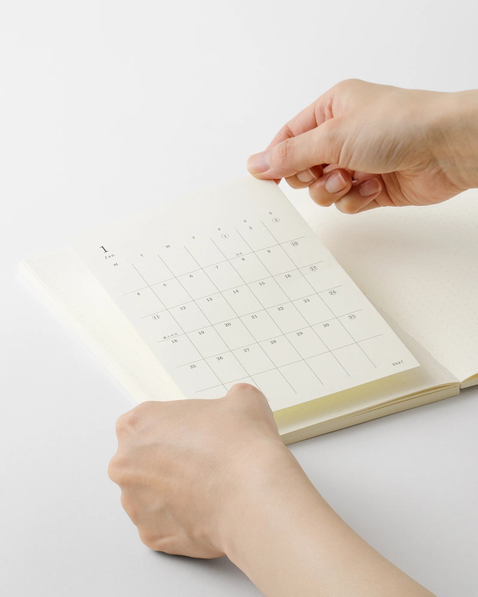 Midori MD Diary Sticker S 2027