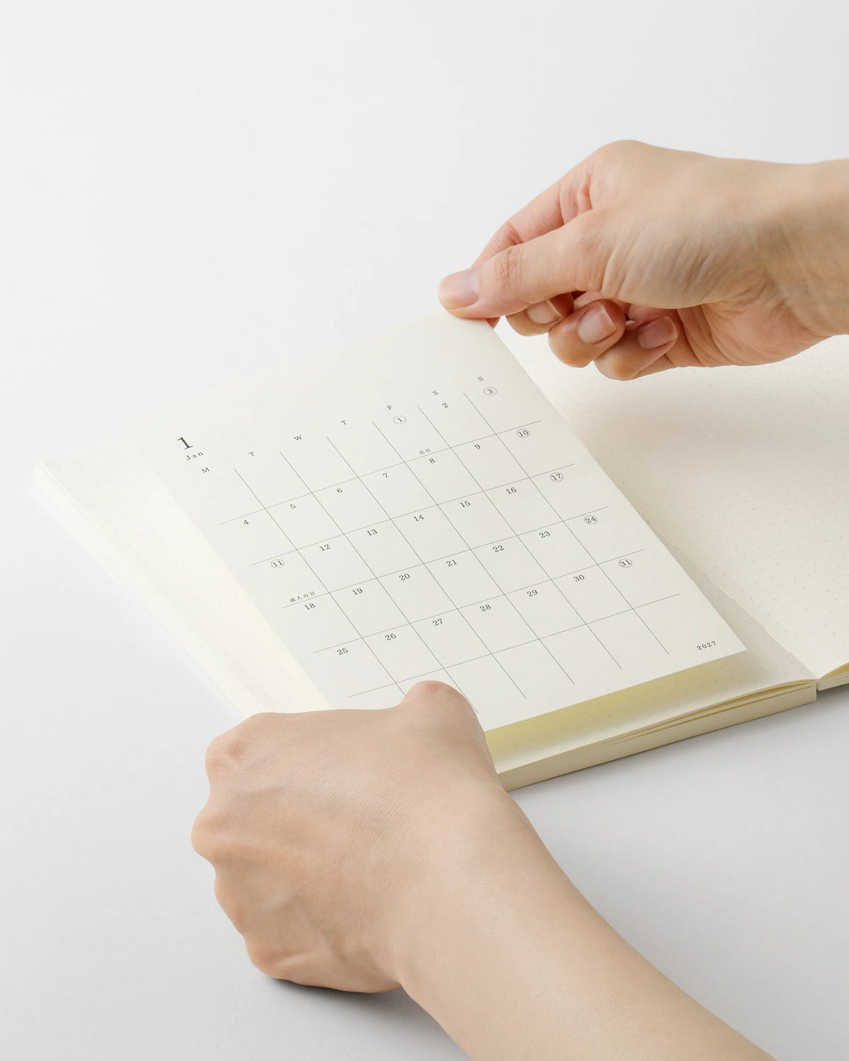 Midori MD Diary Sticker L 2027