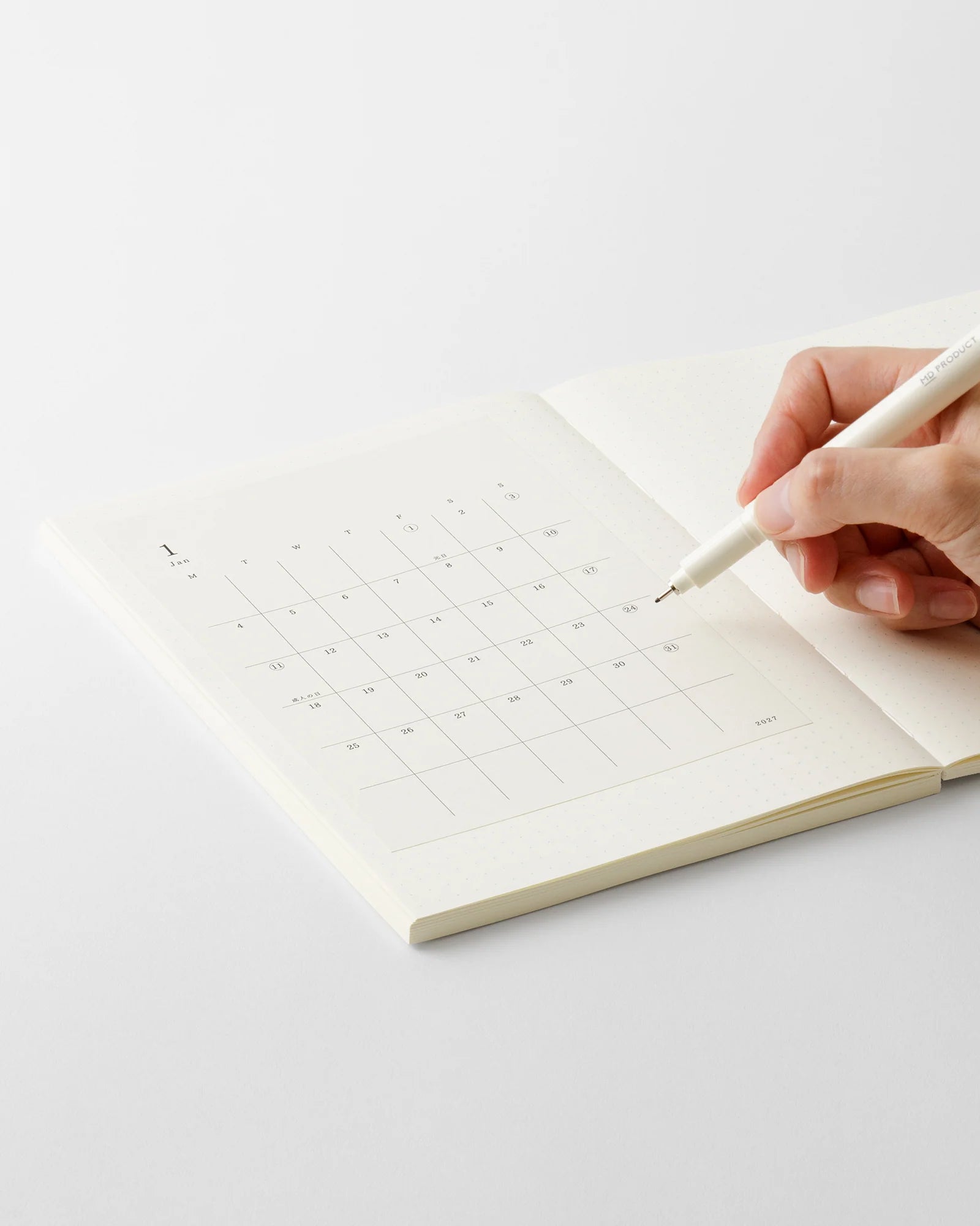 Midori MD Diary Sticker S 2027