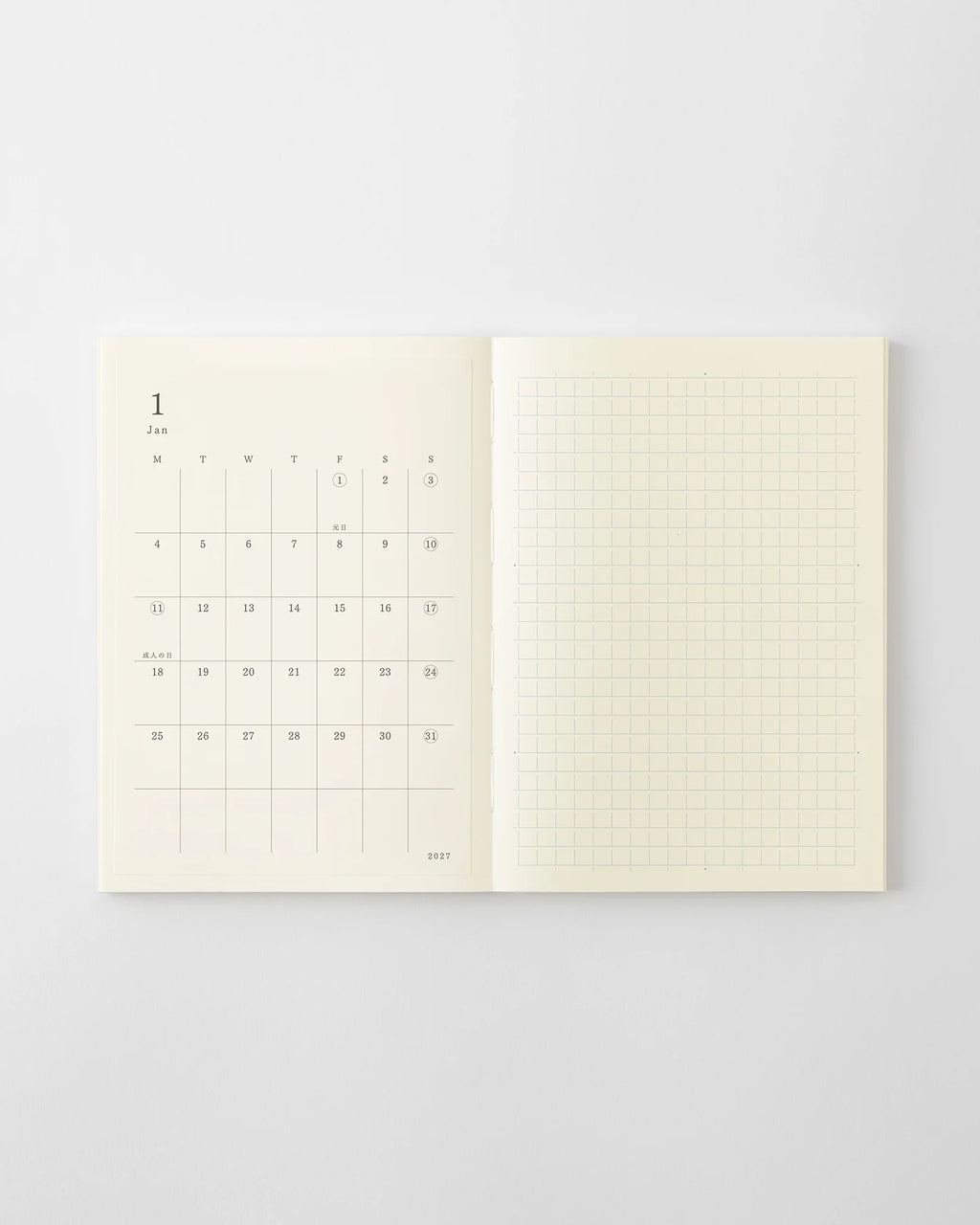 Midori MD Diary Sticker S 2027