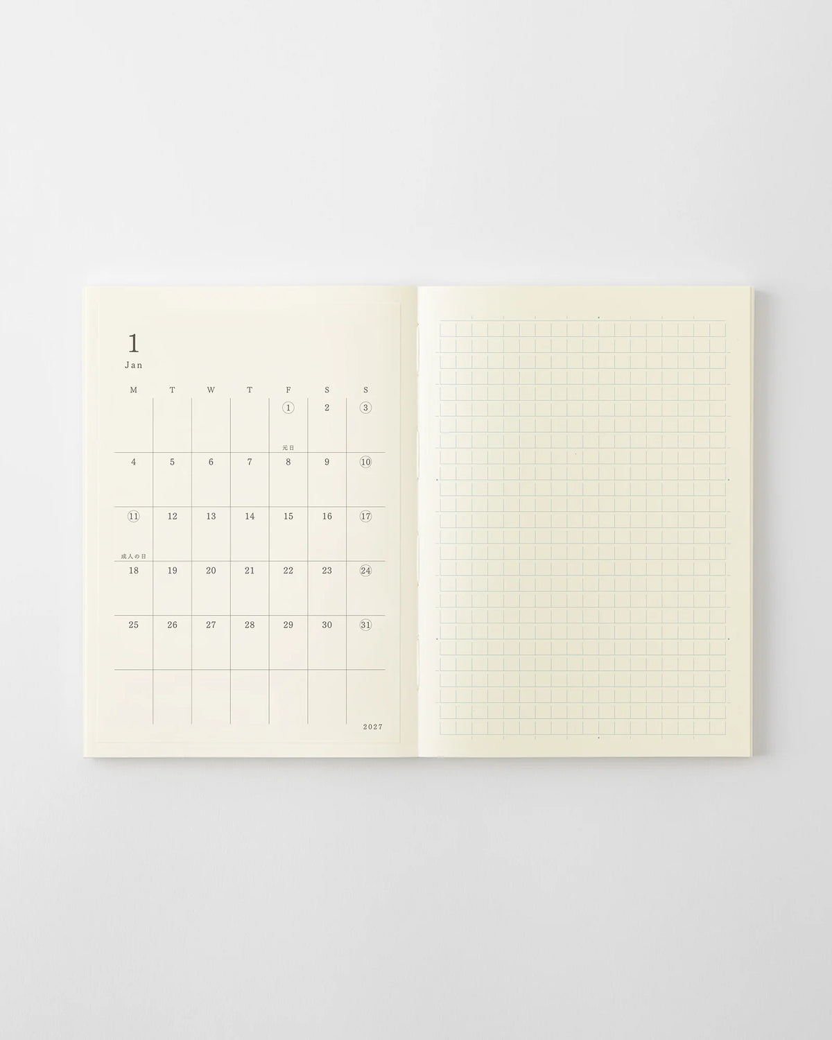 Midori MD Diary Sticker S 2027