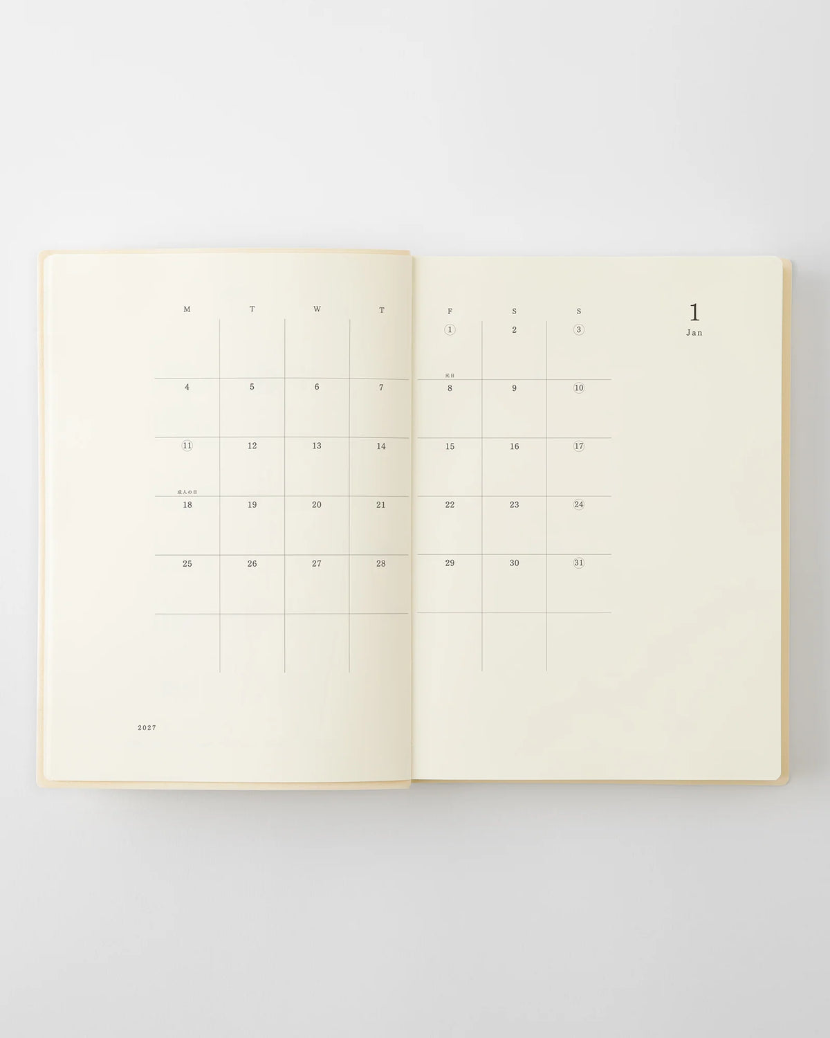 Midori MD Notebook Diary A6 1Day 1Page 2027