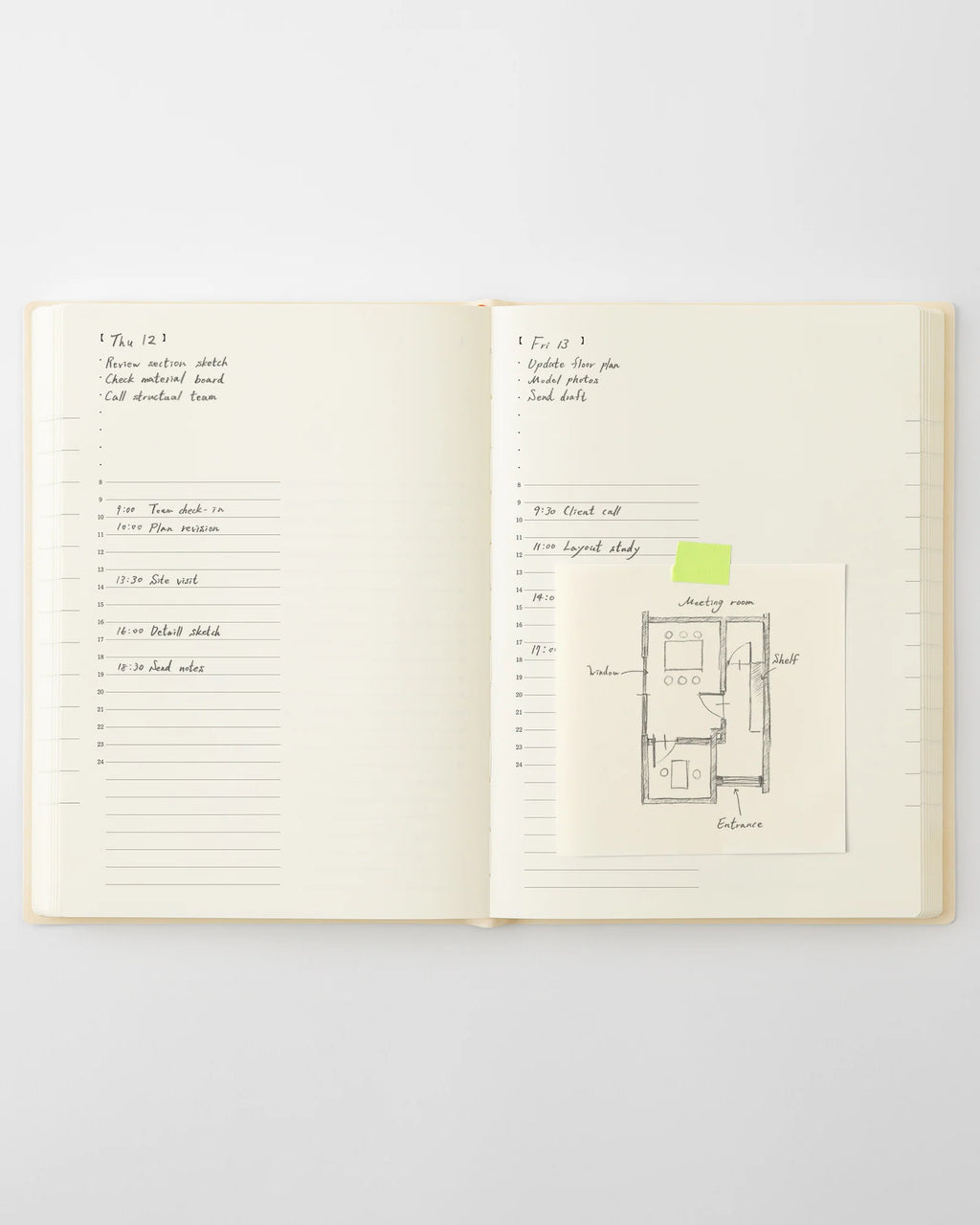 Midori MD Notebook Diary A6 1Day 1Page 2027