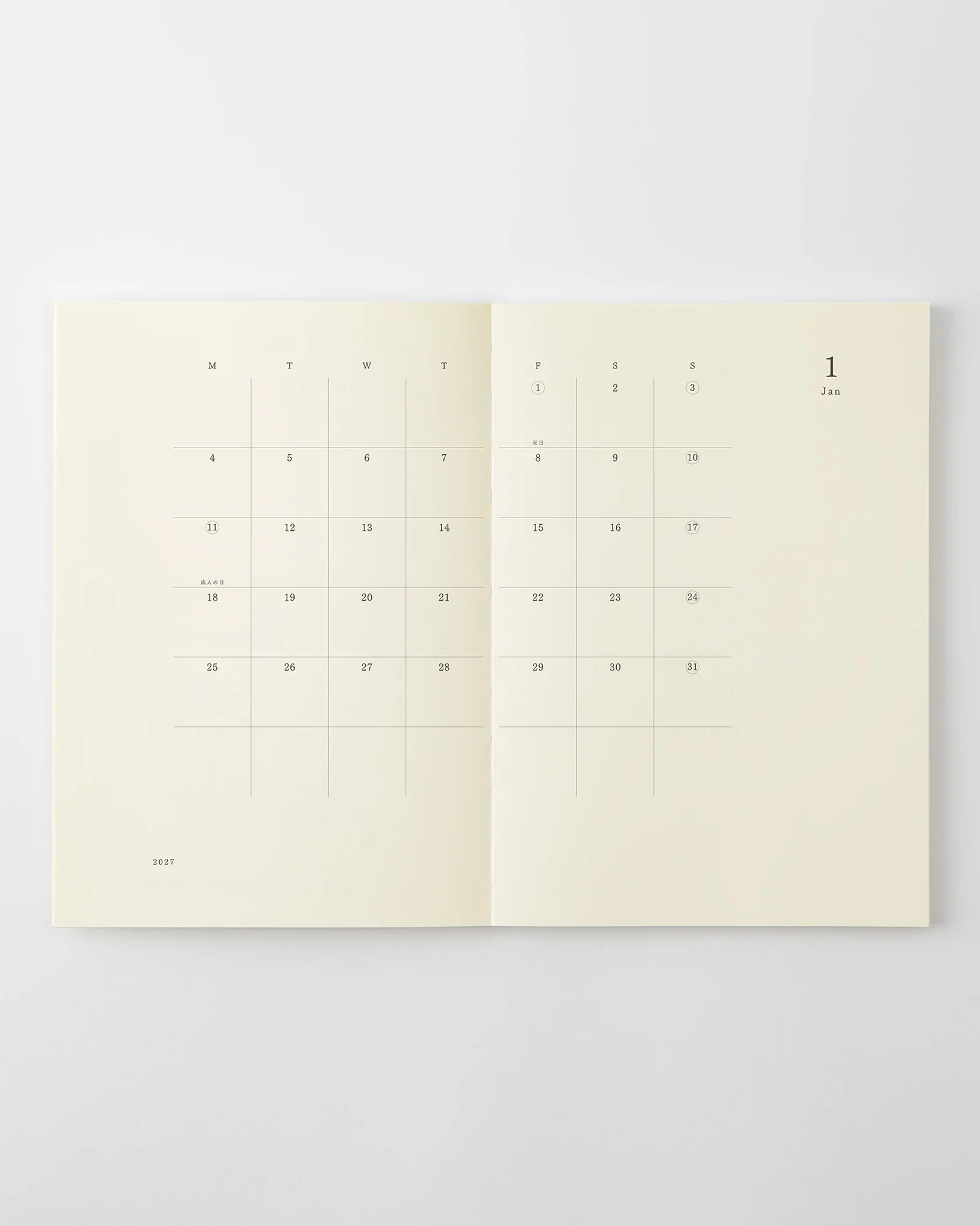 Midori MD Notebook Diary A4 Thin 2027