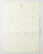 Midori MD Wall Calendar Folded - A4 2027
