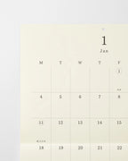 Midori MD Wall Calendar Folded - A3 2027