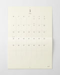Midori MD Wall Calendar Folded - A3 2027