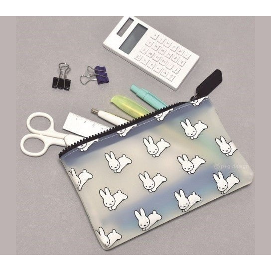 p+g design NUU Clear Miffy Large Zipper Pouch