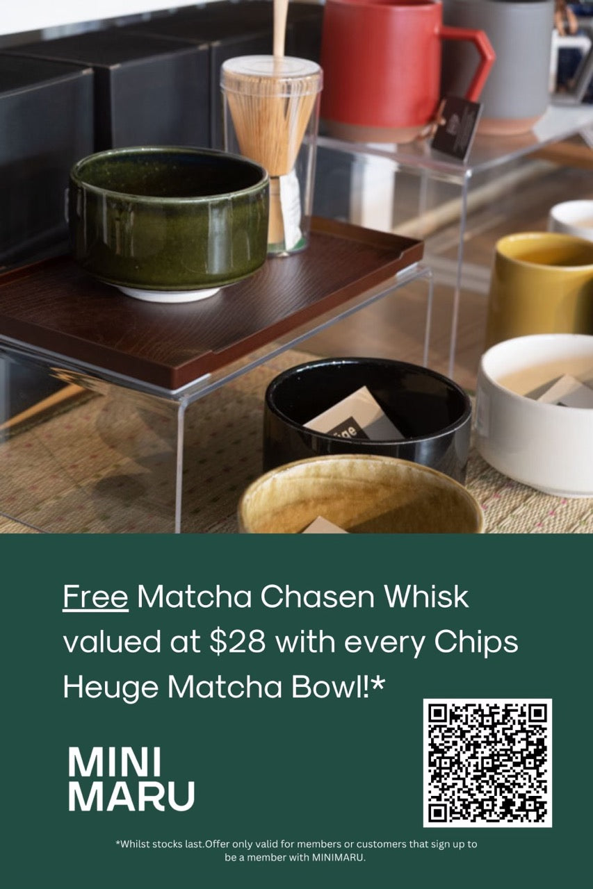 Free matcha whisk with heuge bowl