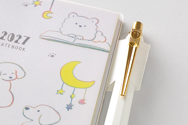 Midori Pocket Diary B6 Slim Dog 2027