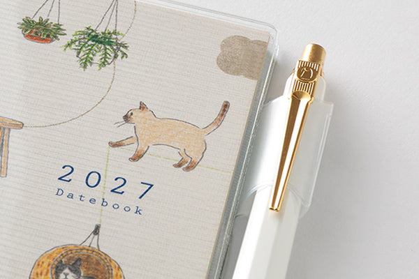Midori Pocket Diary B6 Slim Cat 2027